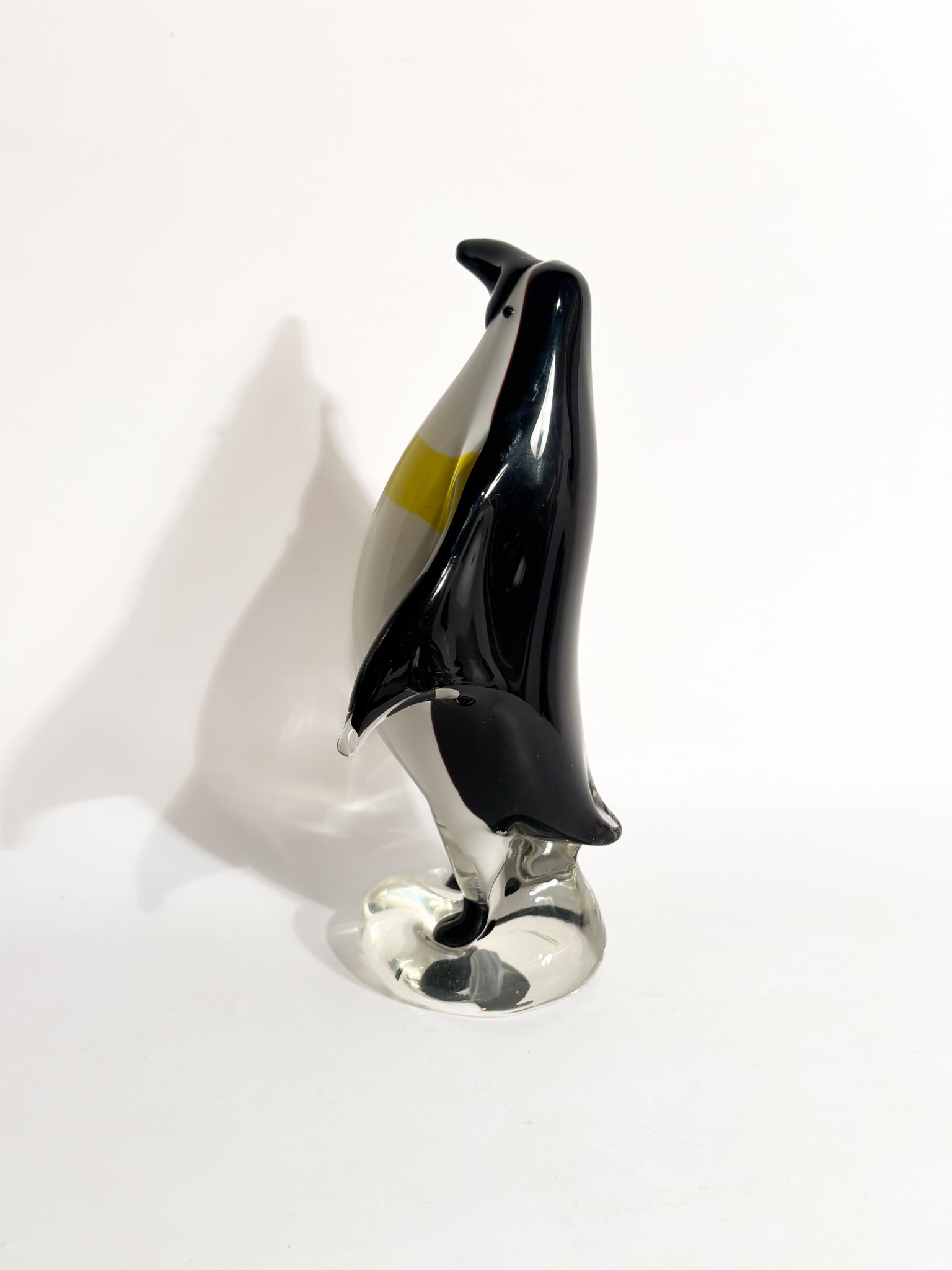 Scultura di Pinguino in Vetro di Murano Anni 80
