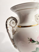 Coppia di Vasi ad Anfora in Porcellana di Meissen Red Rose Primi Novecento