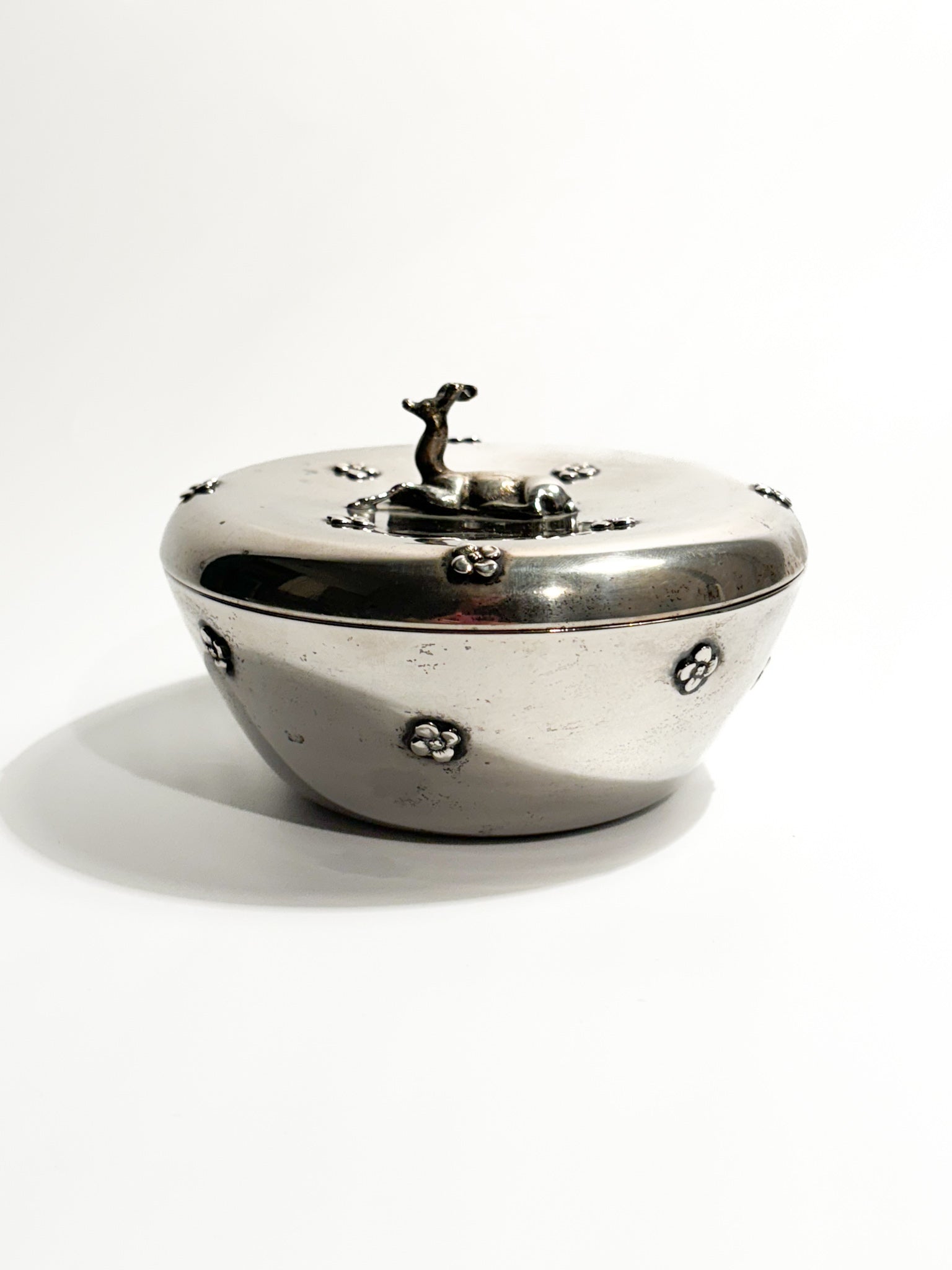 Art Deco Box in 800 Silver, 1930s