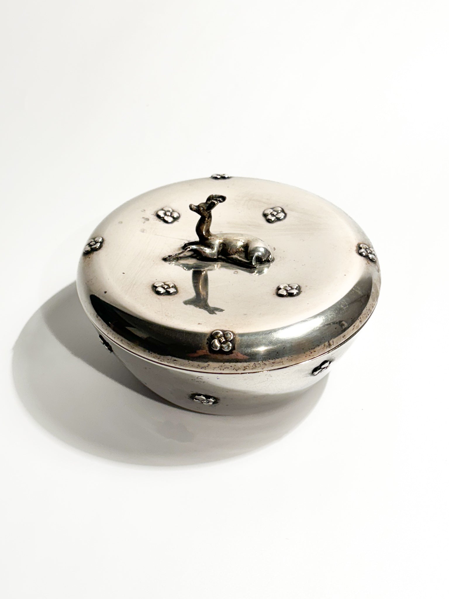 Art Deco Box in 800 Silver, 1930s