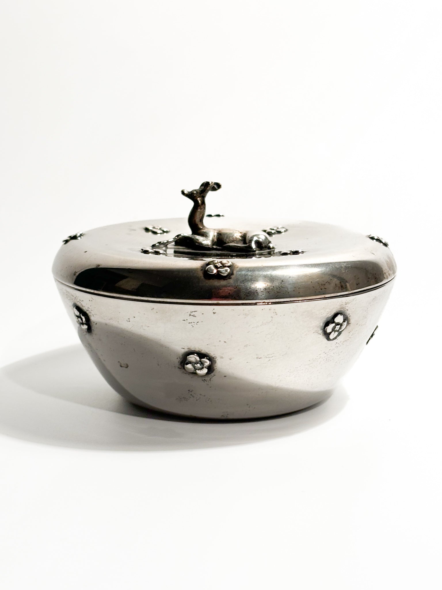 Art Deco Box in 800 Silver, 1930s