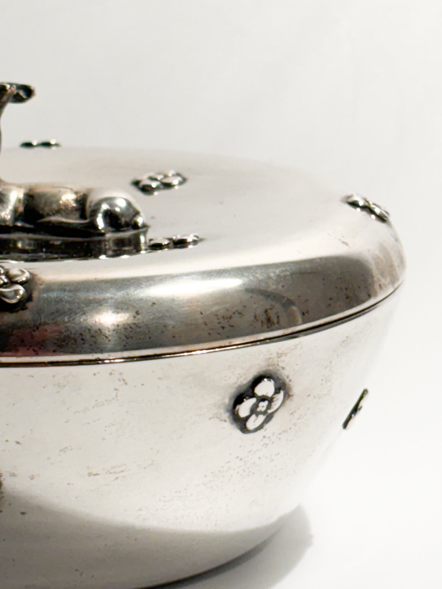 Art Deco Box in 800 Silver, 1930s