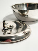 Scatola Art Déco in Argento 800 Anni 30