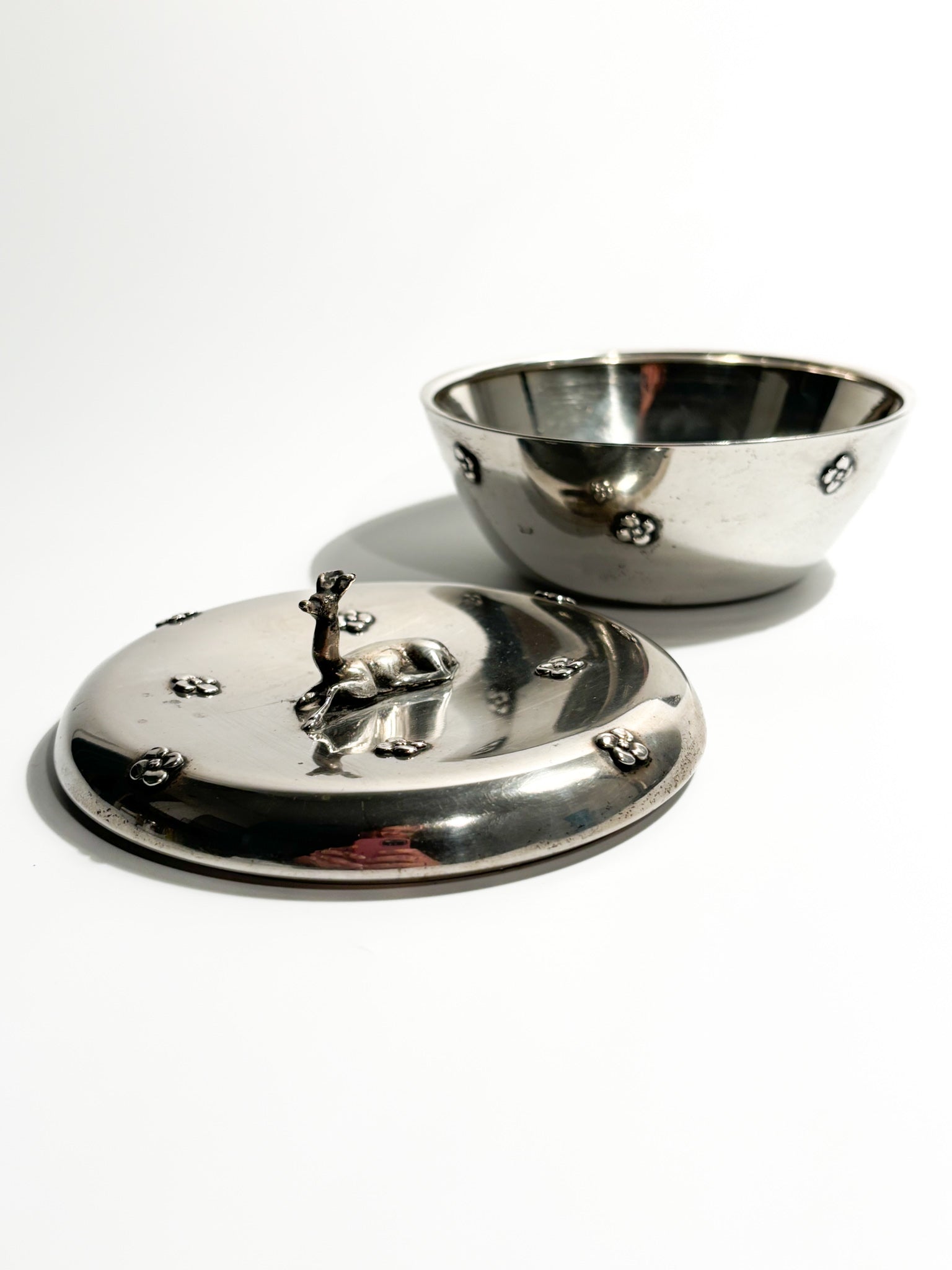 Art Deco Box in 800 Silver, 1930s