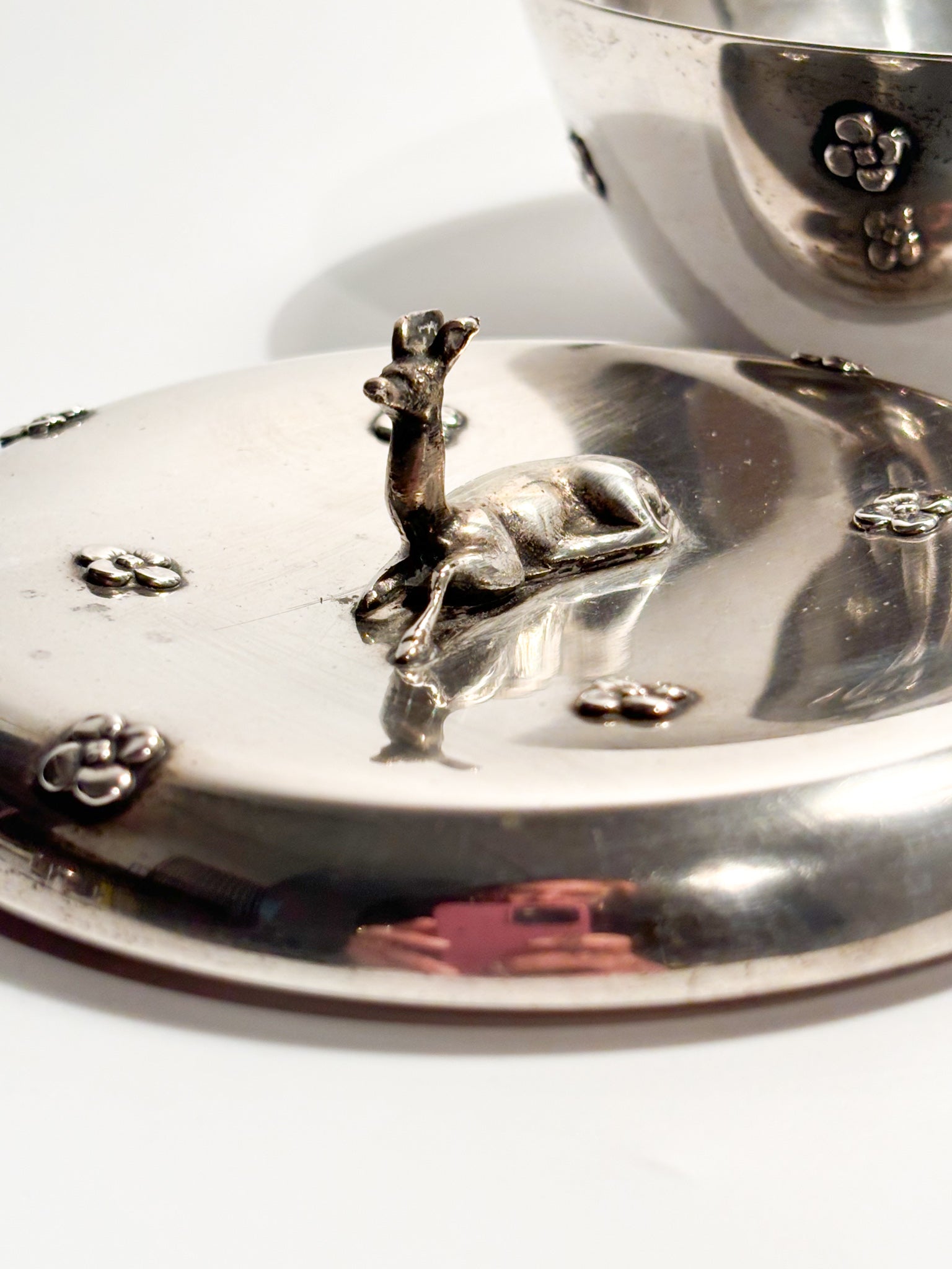 Art Deco Box in 800 Silver, 1930s