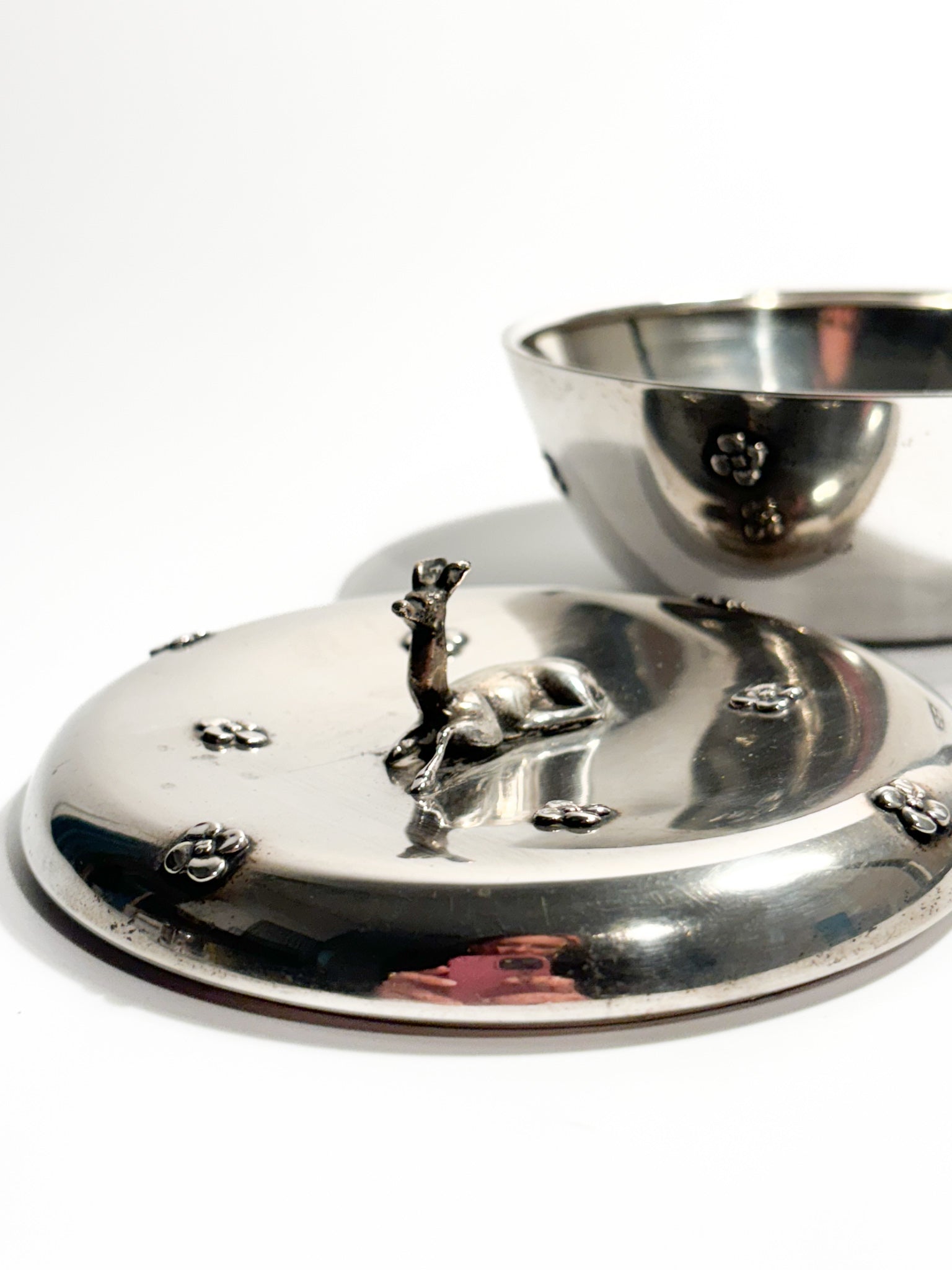 Art Deco Box in 800 Silver, 1930s