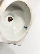 Vaso in Porcellana di Meissen Blu Cobalto Oro e Policromia del 1800