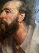 Ritratto Maschile Olio su Tela Primi Novecento