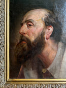 Ritratto Maschile Olio su Tela Primi Novecento