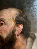 Ritratto Maschile Olio su Tela Primi Novecento