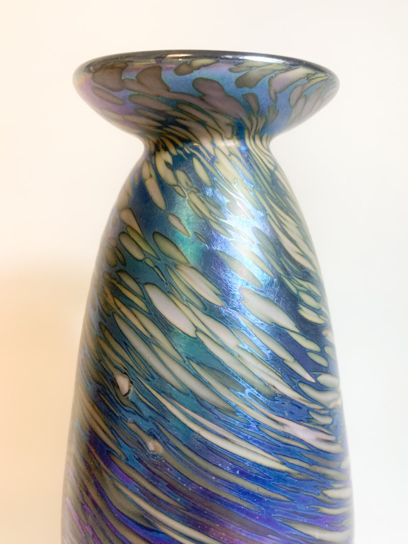 Vase In Multicolored Iridescent Glass by Loetz 1940s