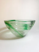 Ciotola in Vetro di Murano Verde e Oro Anni 60
