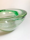 Ciotola in Vetro di Murano Verde e Oro Anni 60