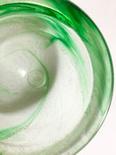 Ciotola in Vetro di Murano Verde e Oro Anni 60