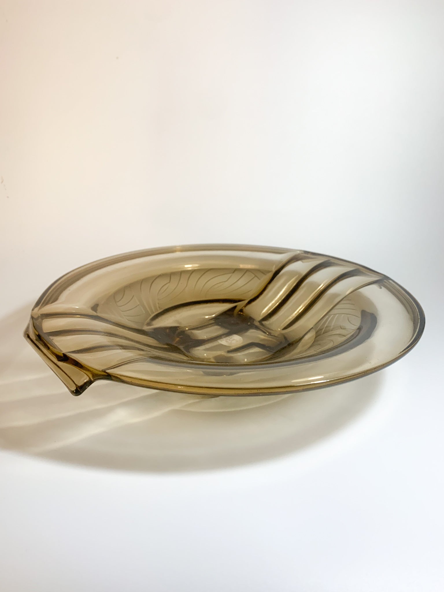 Decò glass centerpiece plate from the 30s