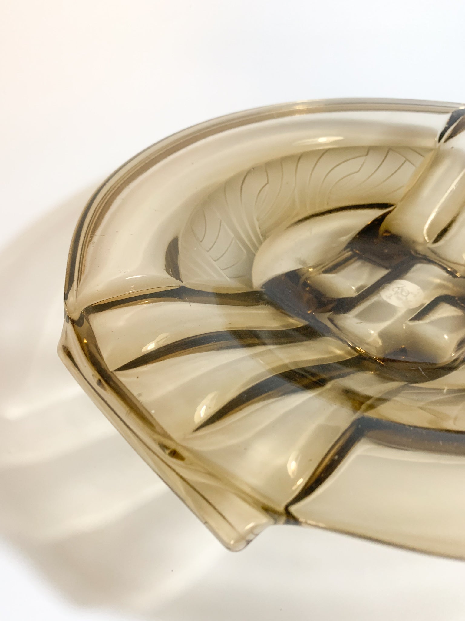 Decò glass centerpiece plate from the 30s