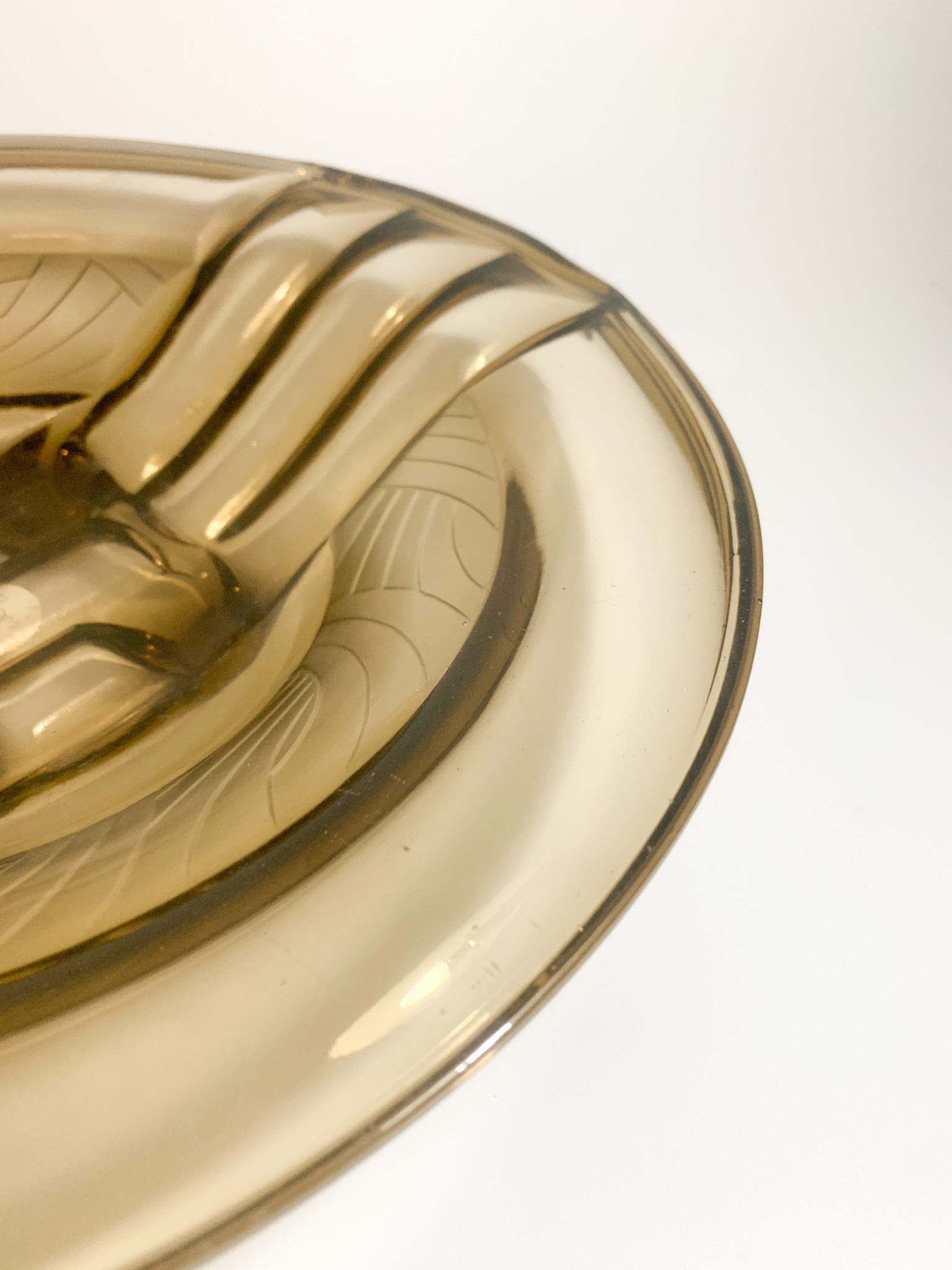 Decò glass centerpiece plate from the 30s