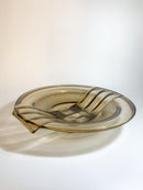 Piatto Centrotavola in Vetro Decò Anni 30