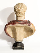 Busto in Resina Policroma dell'Imperatore Romano Marco Aurelio Anni 50