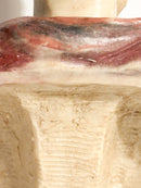 Busto in Resina Policroma dell'Imperatore Romano Marco Aurelio Anni 50