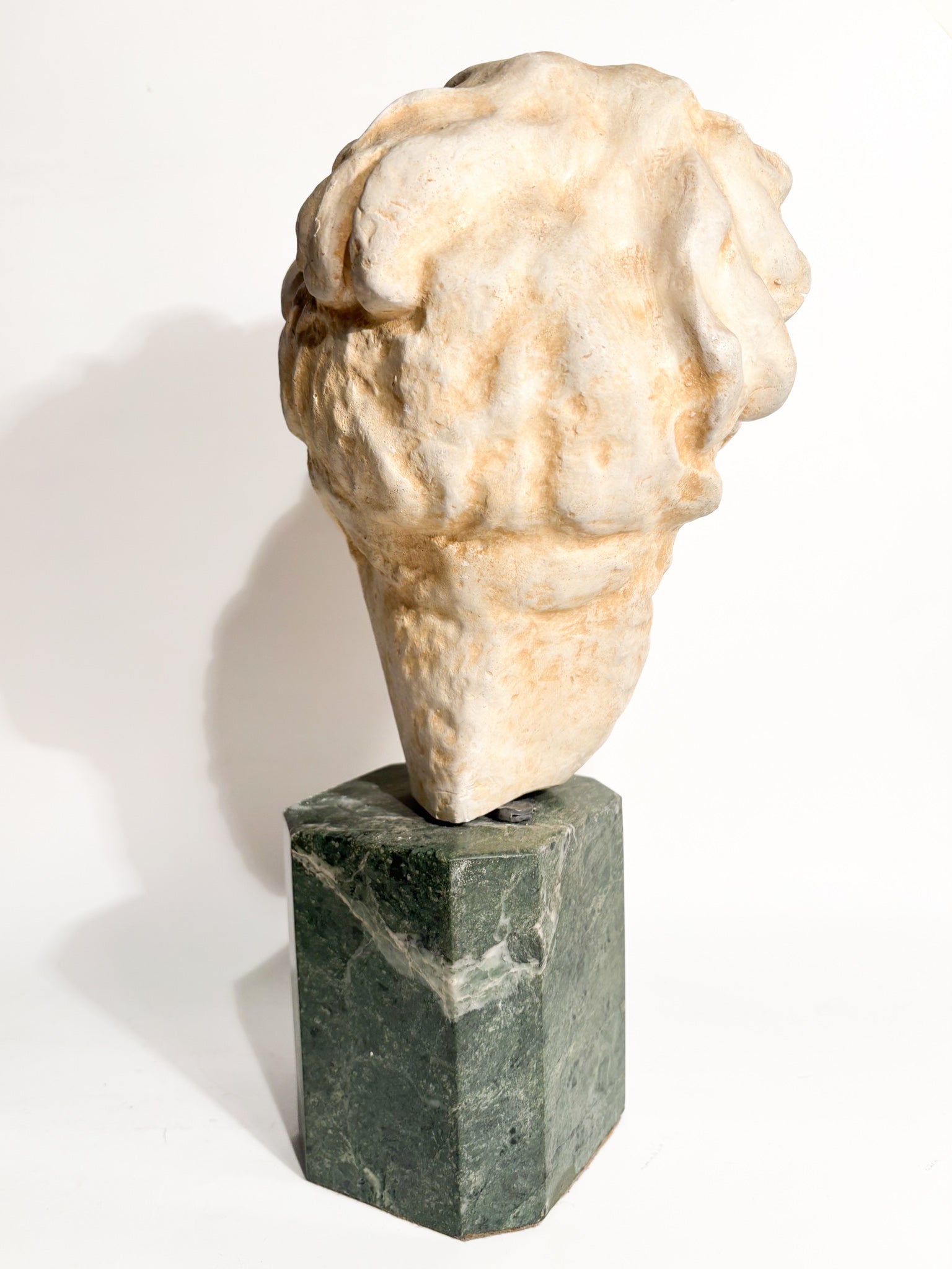 Plaster Sculpture and Marble Base of Ygeia Goddess of Health 1960s
