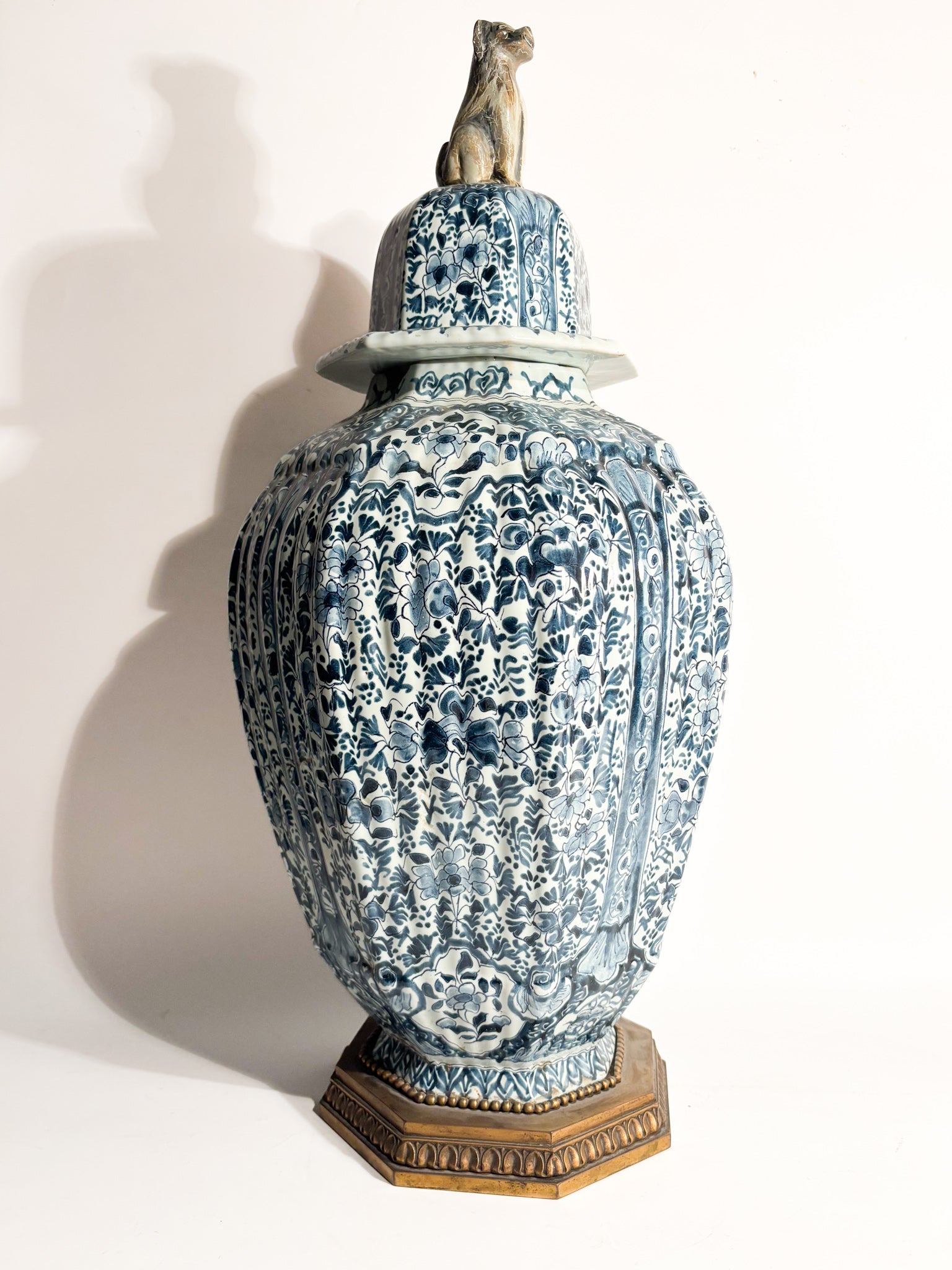 Delft Ceramic Vase Hand-Painted from the 1800s