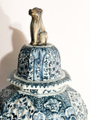 Vaso in Ceramica di Delft Dipinto a Mano del 1800