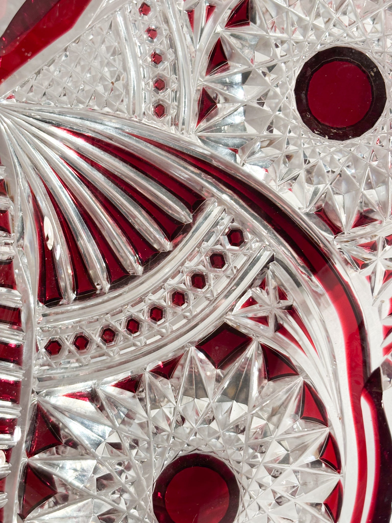 Svuotatasche Farfalla in Cristallo di Boemia Anni 70