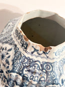 Vaso in Ceramica di Delft Dipinto a Mano del 1800