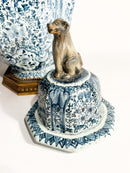 Vaso in Ceramica di Delft Dipinto a Mano del 1800