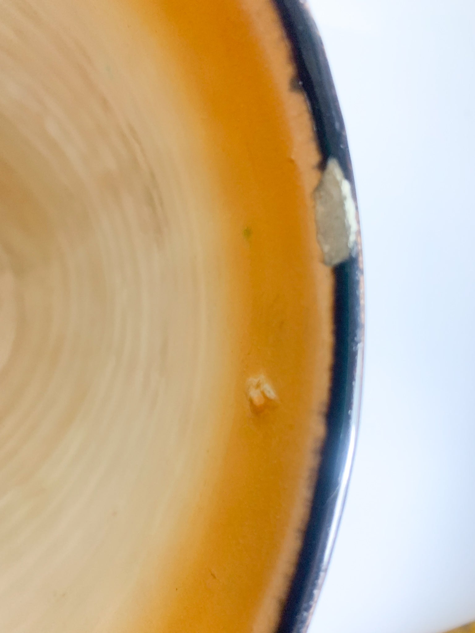 Vaso Cachepot Arancione e Verde in Ceramica di Galvani Pordenone Anni 60