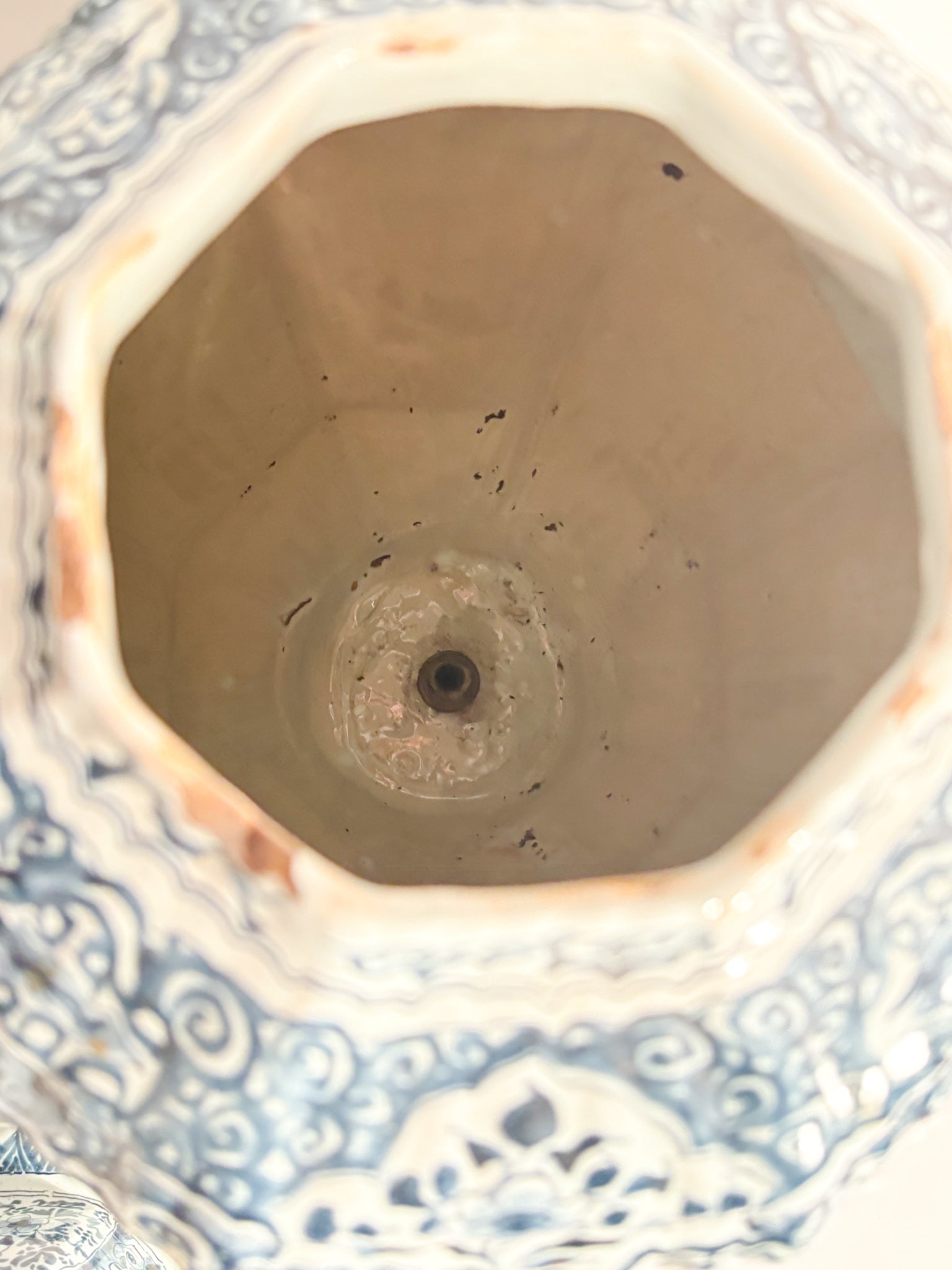 Delft Ceramic Vase Hand-Painted from the 1800s