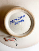 Piatto Decorativo in Ceramica di Faenza Dipinto a Mano Anni 50