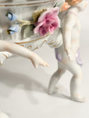 Ciotola in Porcellana Tedesca Schierholz con Tre Putti Dipinti a Mano Anni 30