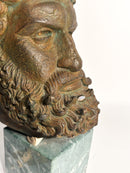 Testa del Pugile Satyros di Elis in Marmo Stampato XX Secolo