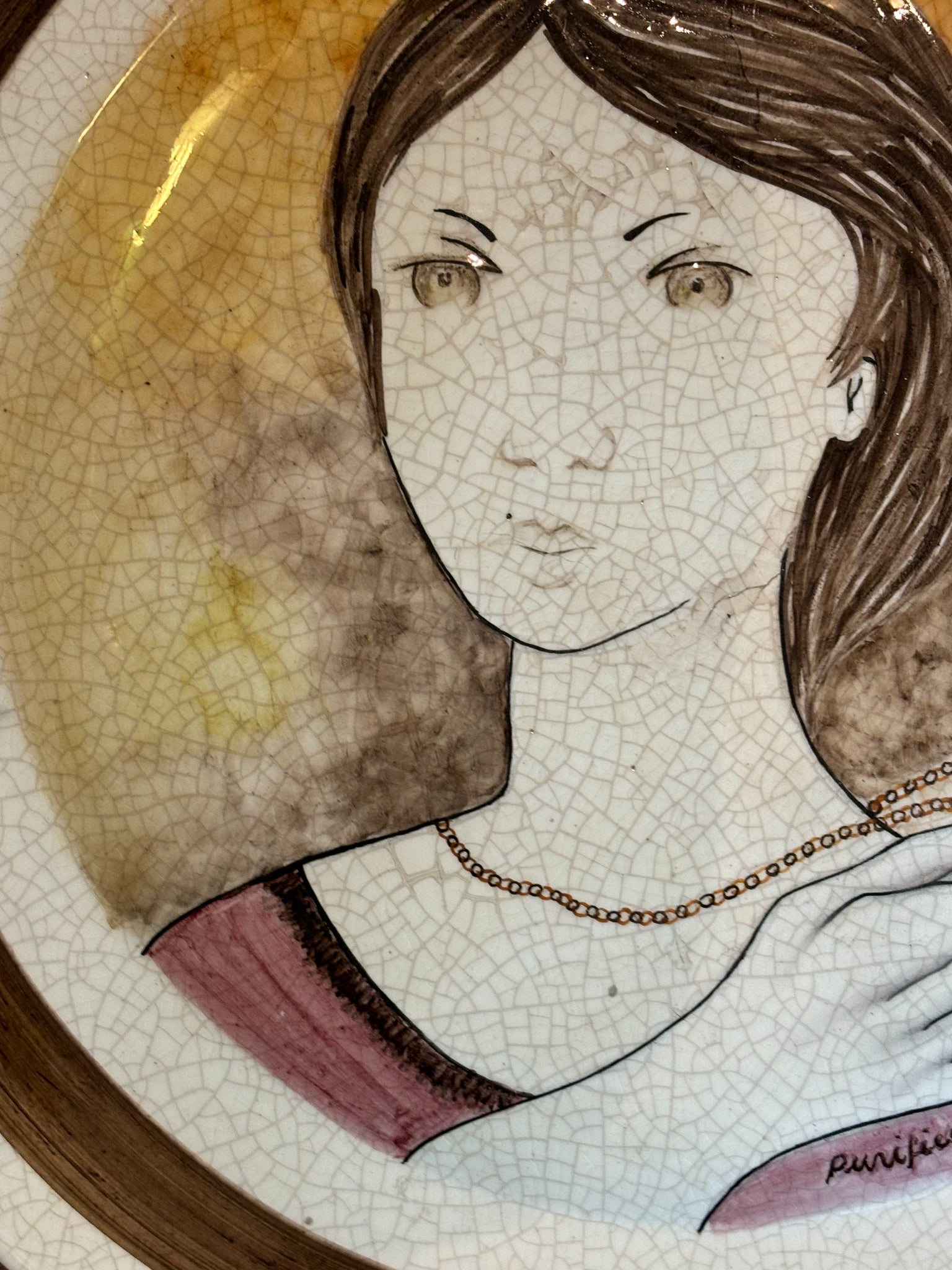 Domenico Purified Plate in Rossicone Ceramics from the 1960s