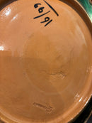 Piatto di Domenico Purificato in Ceramica Rossicone Anni 60