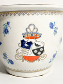 Vaso Cachepot in Ceramica Italiana Dipinto a Mano Anni 80