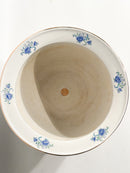 Vaso Cachepot in Ceramica Italiana Dipinto a Mano Anni 80