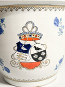 Vaso Cachepot in Ceramica Italiana Dipinto a Mano Anni 80