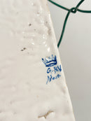 Mensola in Ceramica di GBV Nove con Fiera Dipinta a Mano XIX Secolo