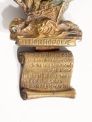 Scultura da Parete in Bronzo Dorato di Veliero Anni 50