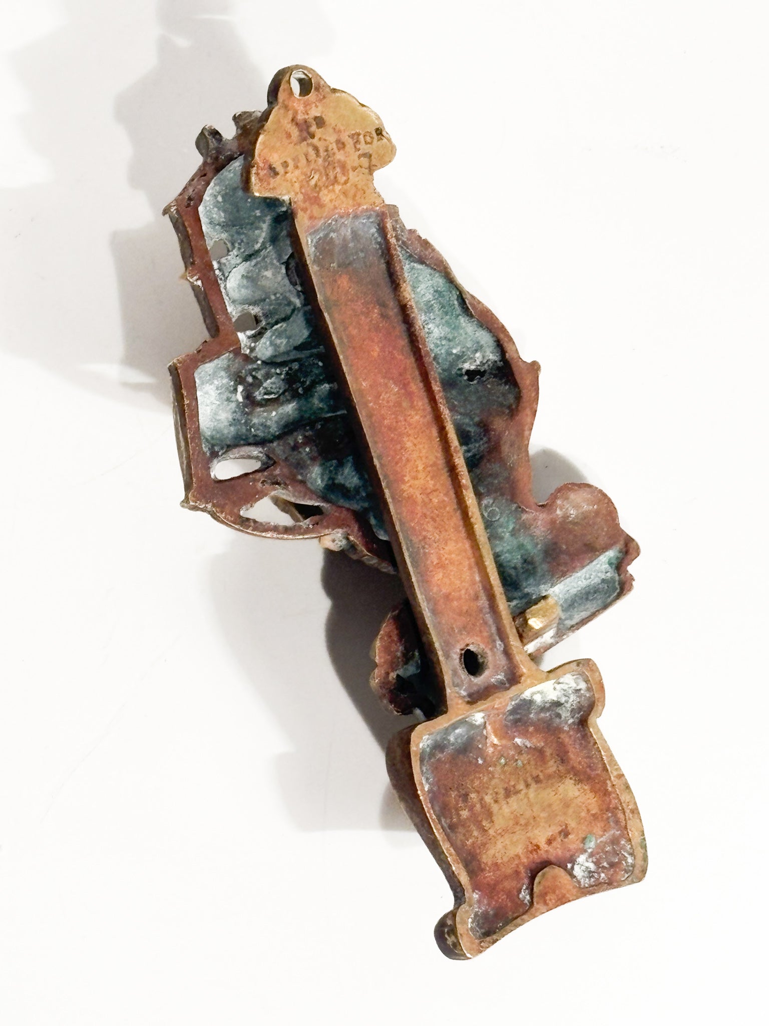 Gilded Bronze Wall Sculpture of 1950s Sailing Ship