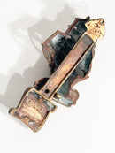 Scultura da Parete in Bronzo Dorato di Veliero Anni 50