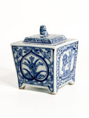 Piccola Potiche in Porcellana Cinese Dipinta a Mano Anni 50