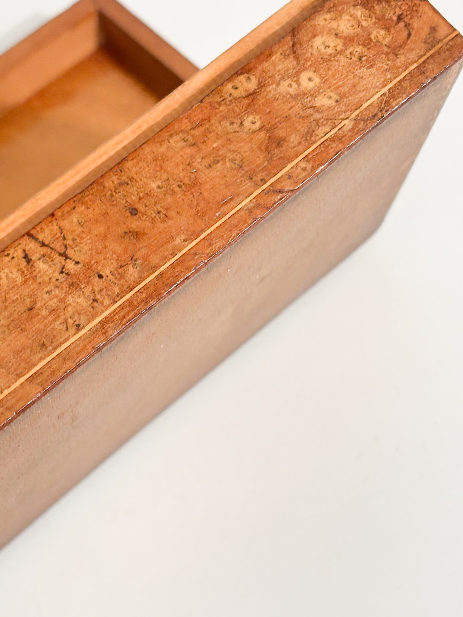 Wooden Box with Carved Figures Sorrento Manufacture 1950s