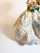 Statua in Ceramica di Dama con Dettagli Iridescenti di Tiziano Galli Anni 50