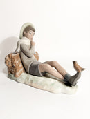 Scultura in Porcellana di Lladró di Giovane Pastorello Anni 80