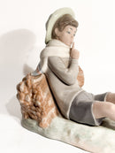 Scultura in Porcellana di Lladró di Giovane Pastorello Anni 80