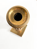 Candeliere in Bronzo Dorato Lavorato in Rilievo XX Secolo